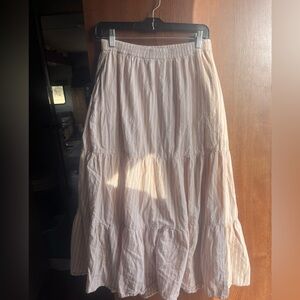 PACT organic cotton womens maxi tiered skirt boho cottagecore minimalist